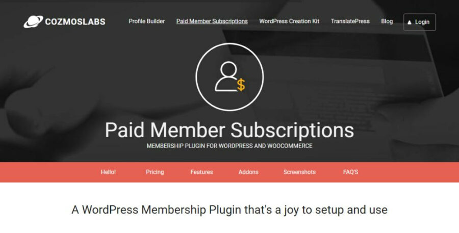 Paid Member Subscriptions Premium + Addons Pack