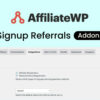 AffiliateWP Signup Referrals Addon