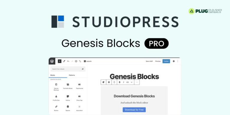 Genesis Blocks Pro – WordPress Genesis Plugin 3.1.8 | PlugCart