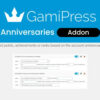 GamiPress Anniversaries – WordPress Plugin