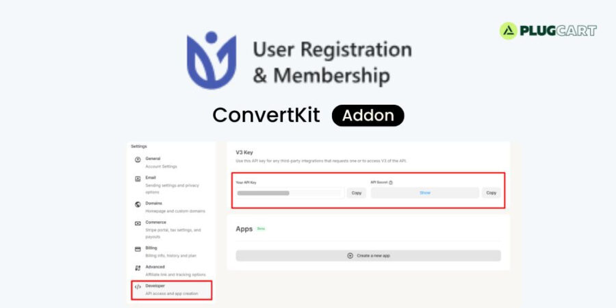 User Registration ConvertKit addon
