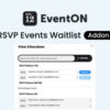EventOn RSVP Events Waitlist Addon