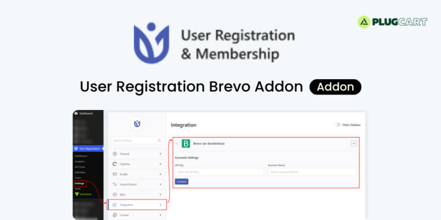 User Registration Brevo addon 1.0.8 | PlugCart
