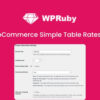 WooCommerce Simple Table Rates Pro